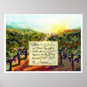 Bless Us Oh Lord Prayer Poster