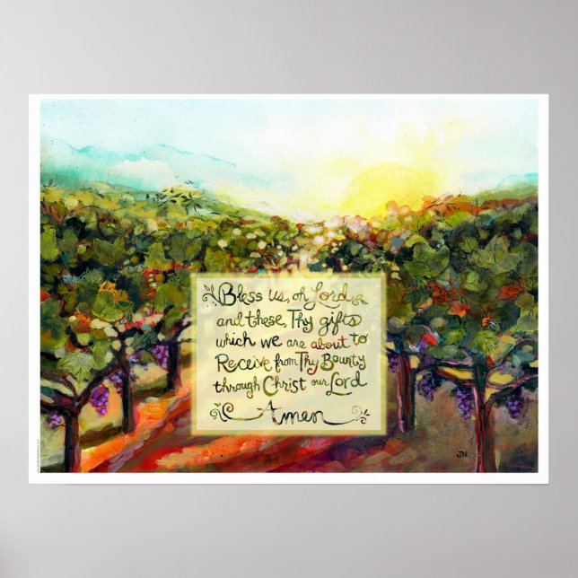 Bless Us Oh Lord Prayer Poster (Front)