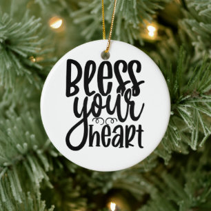 Bless Your Heart Ceramic Tree Decoration