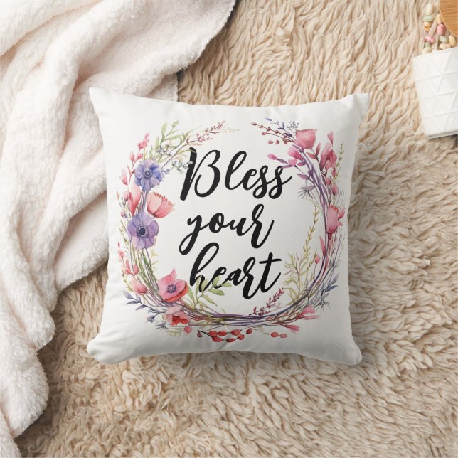 Bless Your Heart Cushion (Blanket)