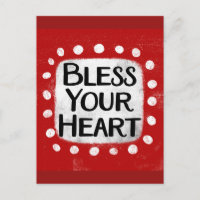 Bless Your Heart Postcard