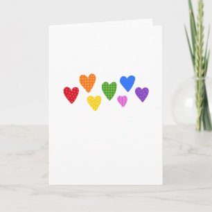 BLESS YOUR HEART Rainbow Colours TEXT Thankyou Card