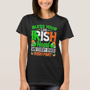 Bless Your Little Irish Shamrock St Patrick's Day T-Shirt