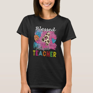 Blessed 4th Grade Teacher Leopard Welcome Back To T-Shirt