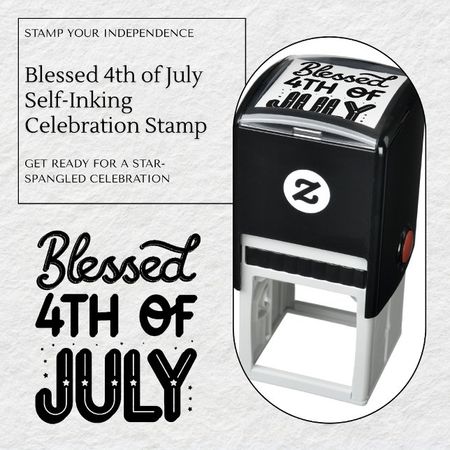Blessed 4th of July Self-Inking Celebration Stamp (Blessed 4th of July Self-Inking Celebration Stamp)