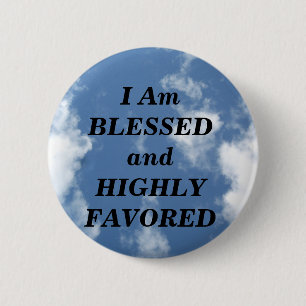 Blessed_ 6 Cm Round Badge