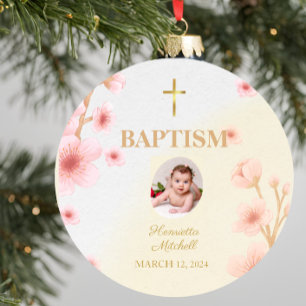 "Blessed and Baptised: A Day to Remember" Ceramic Tree Decoration