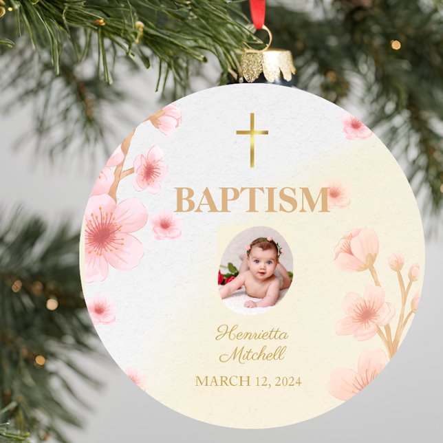 "Blessed and Baptised: A Day to Remember" Ceramic Tree Decoration (Creator Uploaded)