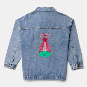 Blessed and Blossoming - Blushimg Rose Denim Jacket