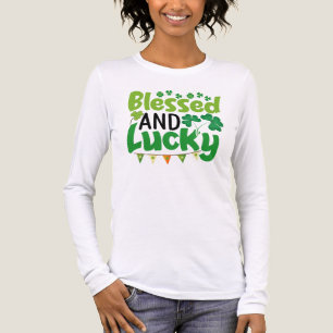 Blessed And Lucky St. Patrick’s Day Design-61103 Tri-Blend Shirt