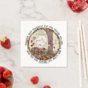 Blessed and Thankful  Napkin