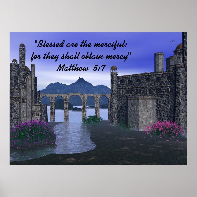 Blessed Are the Merciful ~ Print~ Poster (Front)