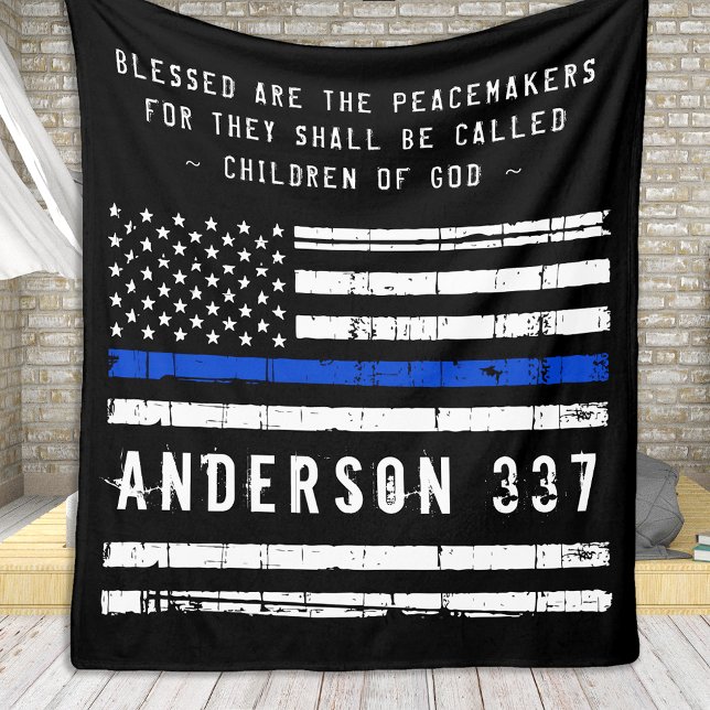 Blessed Are The Peacemakers Fleece Blanket (Creator Uploaded)