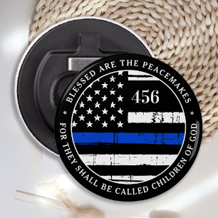 Blessed Are The Peacemakers Personalised Police Bottle Opener