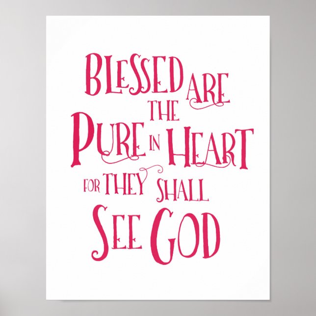 Blessed are the Pure in Heart Poster (Front)