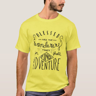 Blessed are the Wanderers Hand Lettered Men's T-Shirt