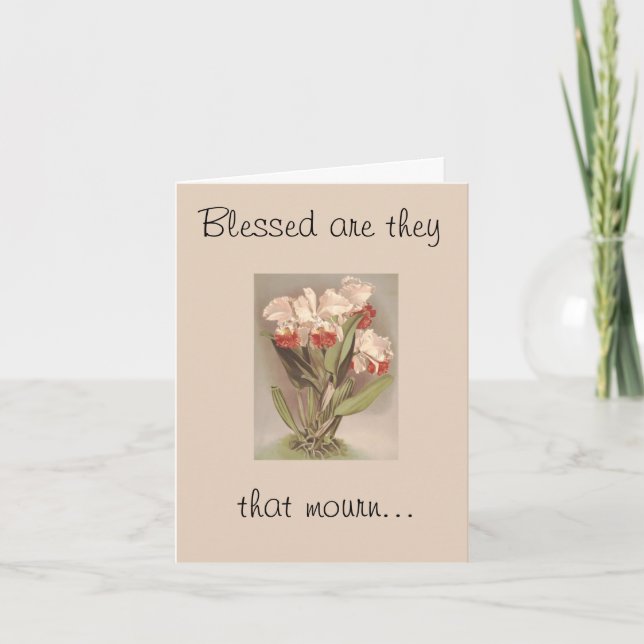 Blessed are they that mourn-Sympathy Card (Front)