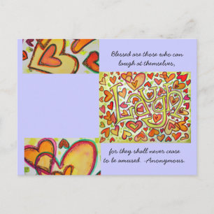 Blessed are those who can laugh Postcard