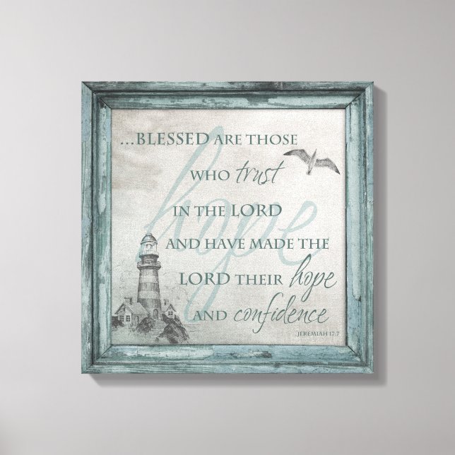 Blessed are Those Who trust in the Lord Canvas (Front)