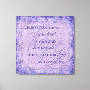 Blessed are Those Who trust in the Lord Canvas Print