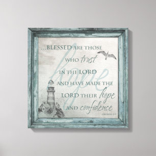 Blessed are Those Who trust in the Lord Canvas Print