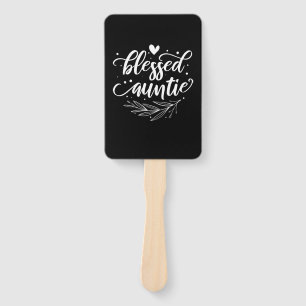 Blessed Auntie Hand Fan
