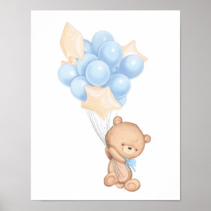 Blessed Baby Boy Nursery Poster