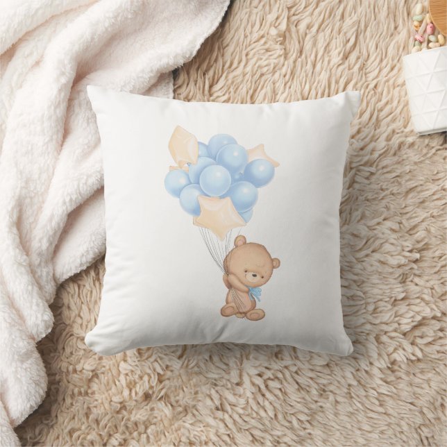 Blessed Baby Boy Throw Pillow (Blanket)