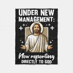 Blessed Baptism Religious Christian Under New Mana Fleece Blanket