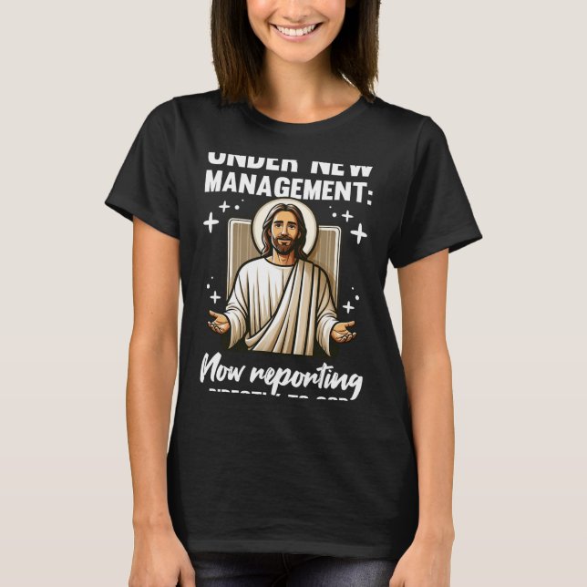 Blessed Baptism Religious Christian Under New Mana T-Shirt (Front)
