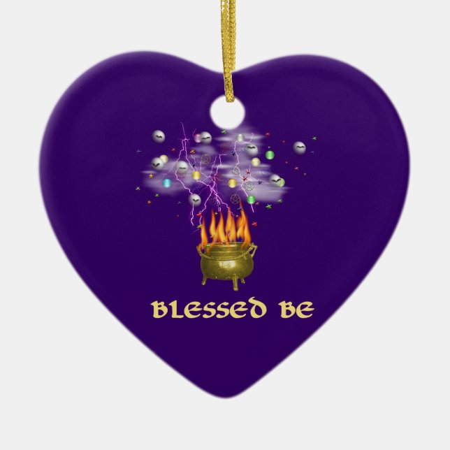 Blessed Be Ceramic Tree Decoration (Front)
