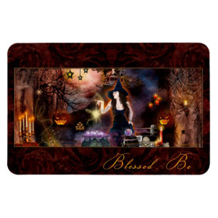Blessed Be Magickal Witch Flexi Magnet