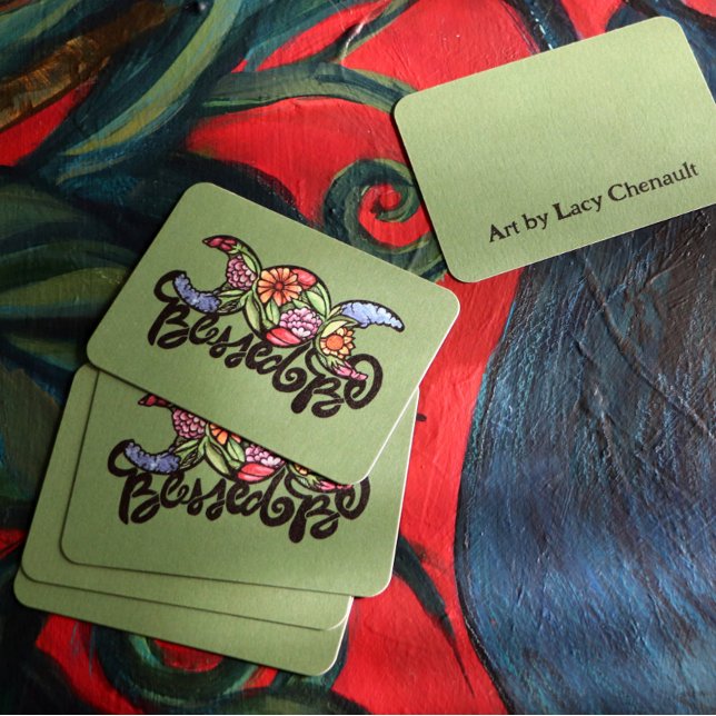 "Blessed Be" Triple Moon Bloom Card (Creator Uploaded)