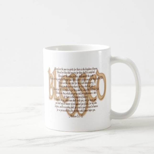 Blessed - Beatitudes Coffee Mug (Right)
