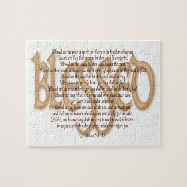 Blessed - Beatitudes Jigsaw Puzzle (Horizontal)