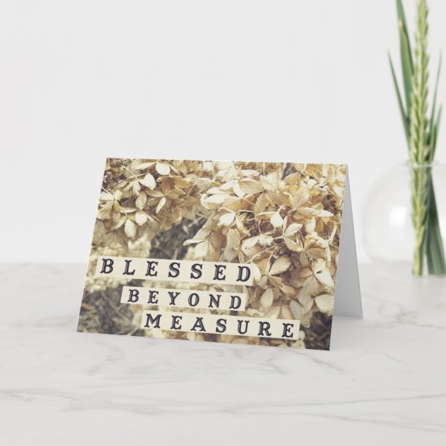 Blessed Beyond Measure Card (Front)