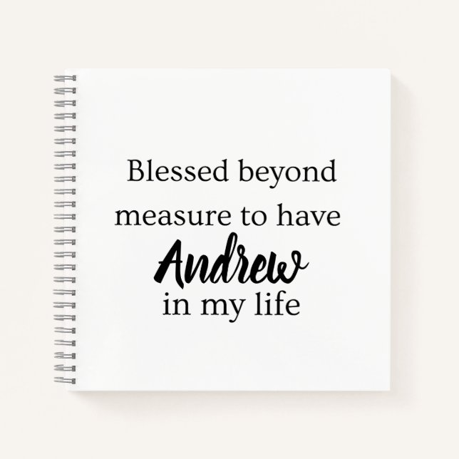 Blessed Beyond Measure Journal (Front)