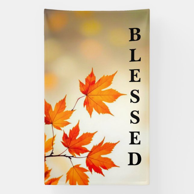 Blessed Beyond the Season Banner (Vertical)