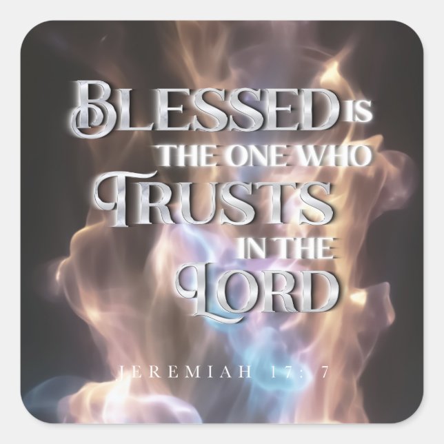 Blessed Bible Verse Inspiration Sticker (Front)