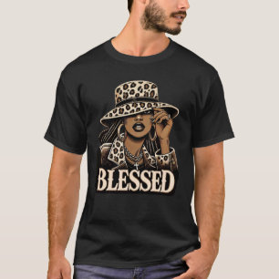 Blessed Black Cowgirl Western Swag African Christi T-Shirt