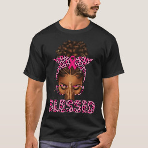 Blessed Black Woman Praying Afro Christian Breast T-Shirt