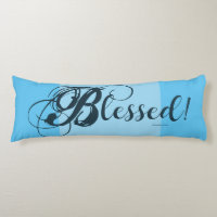 Blessed! Body Pillow (Blue)