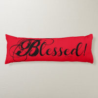 Blessed! Body Pillow (Red)