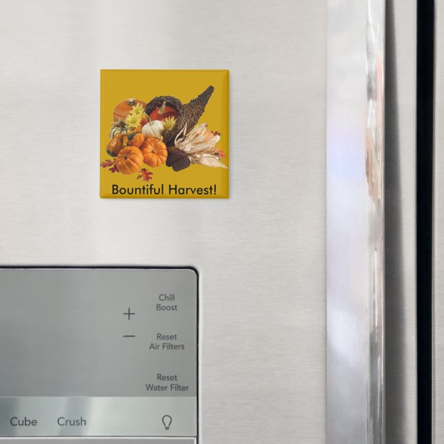 Blessed Bountiful Harvest Colourful Cornucopia Magnet (In Situ (Fridge))