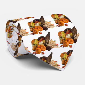 Blessed Bountiful Harvest Colourful Cornucopia Tie