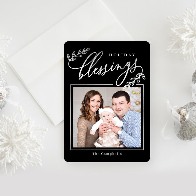 Blessed Branch Holiday Photo Card (Creator Uploaded)
