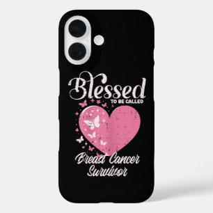 Blessed Breast Cancer Survivor Awareness Christian iPhone 16 Case