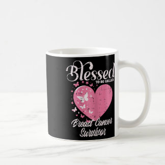 Blessed Breast Cancer Survivor Awareness Christian Coffee Mug