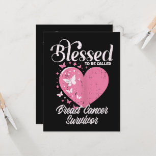 Blessed Breast Cancer Survivor Awareness Christian Invitation