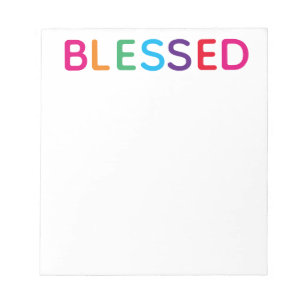 Blessed Bright Multicolored 5.5 x 6 Notepad